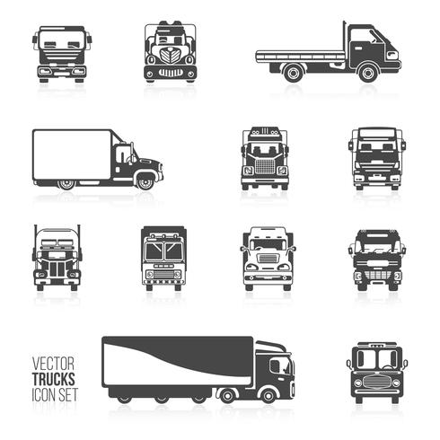 Conjunto de iconos de camión vector