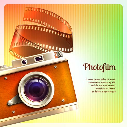 Retro Camera Background vector