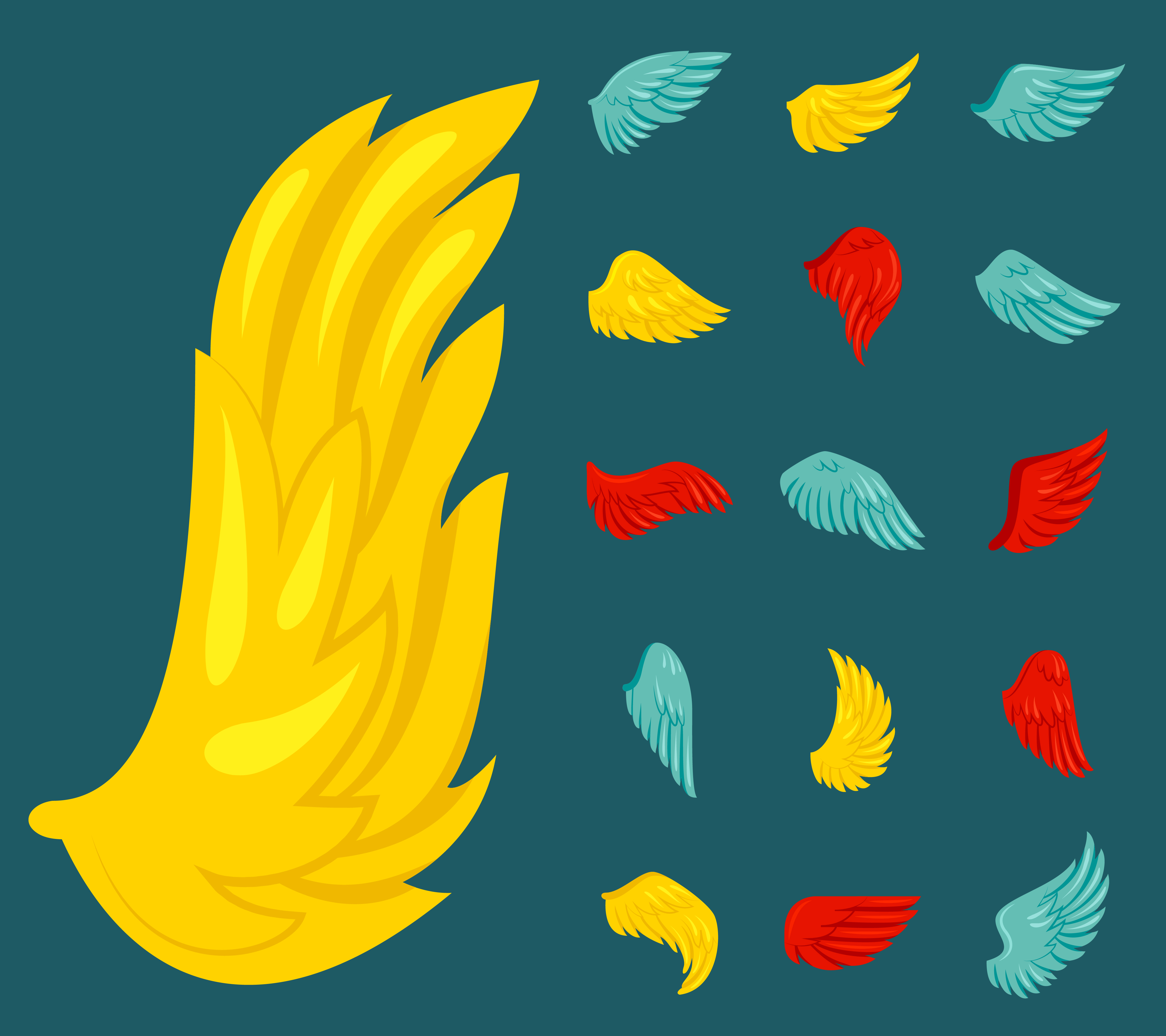 Wing Icon Flat 443959 - Download Free Vectors, Clipart Graphics