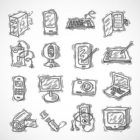 Digital Devices Set vector