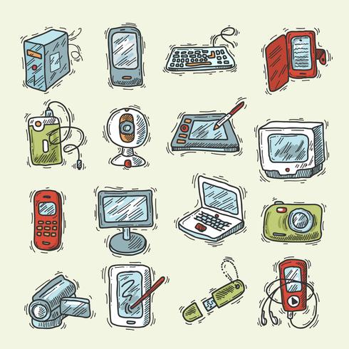 Digital Device Set vector