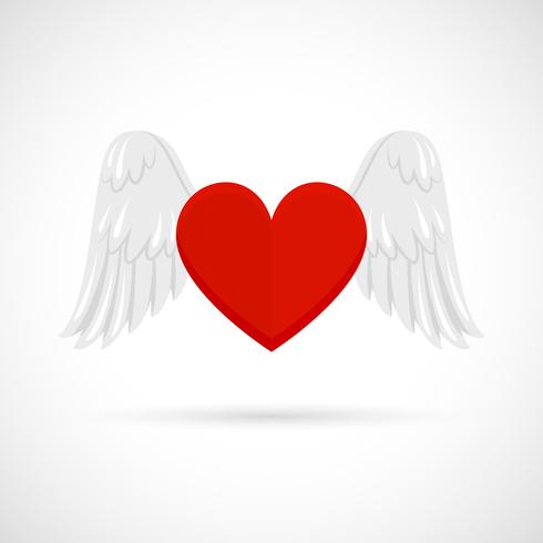 Heart With Wings vector