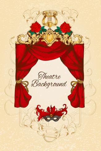 Theatre sketch background vector