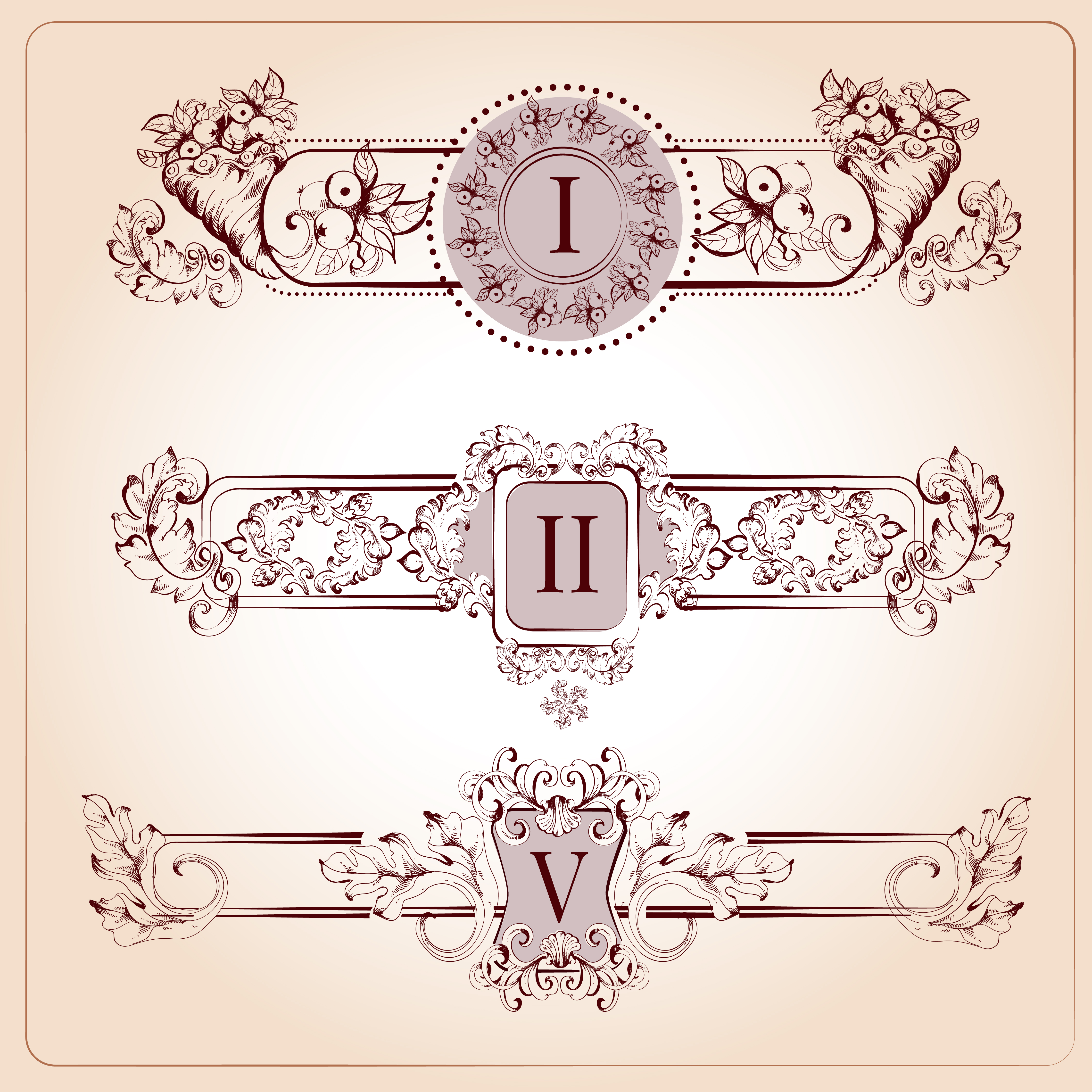 Download Retro Chapter Dividers - Download Free Vectors, Clipart ...