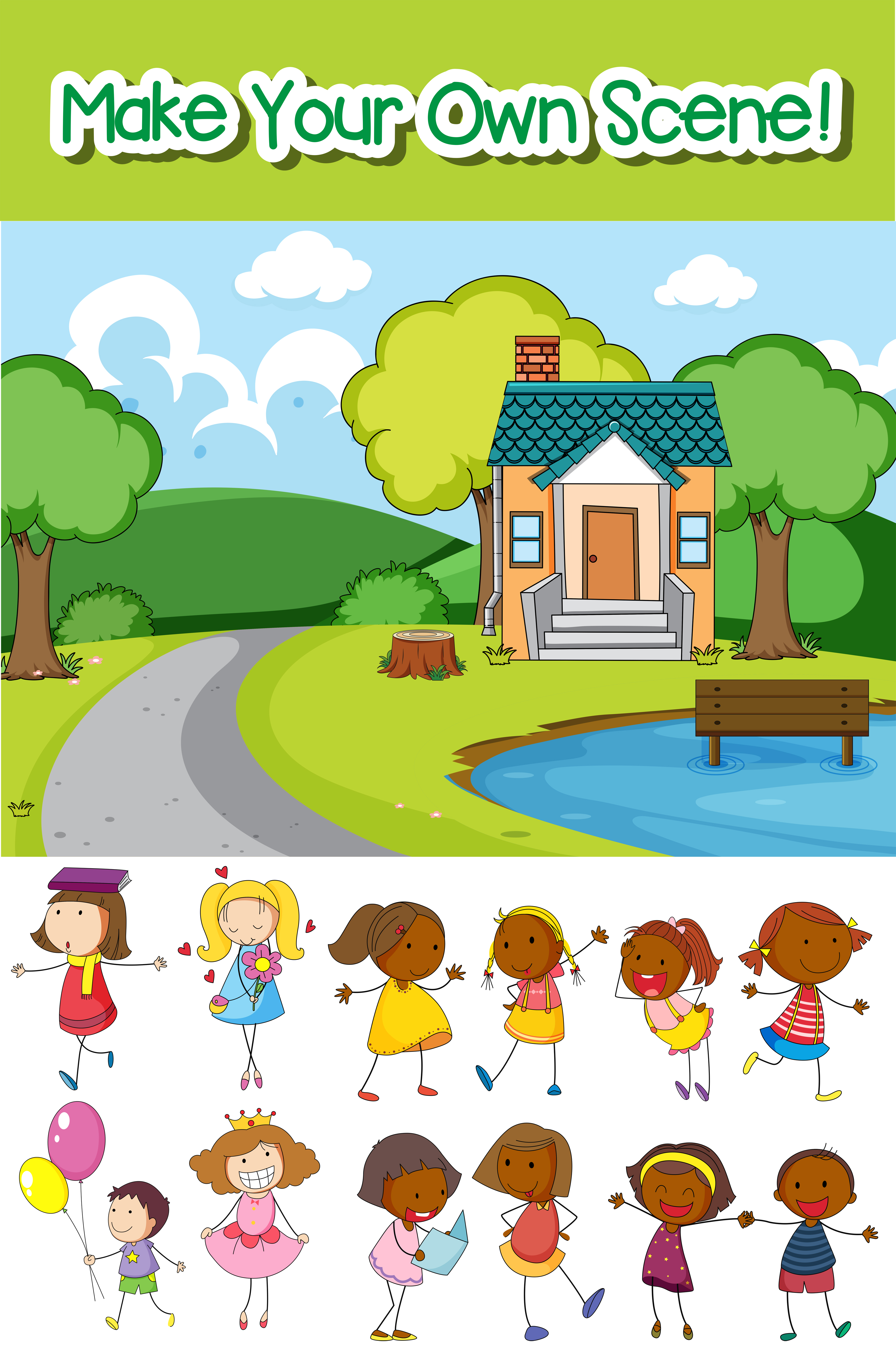 Download Make your own scene 444379 Vector Art at Vecteezy