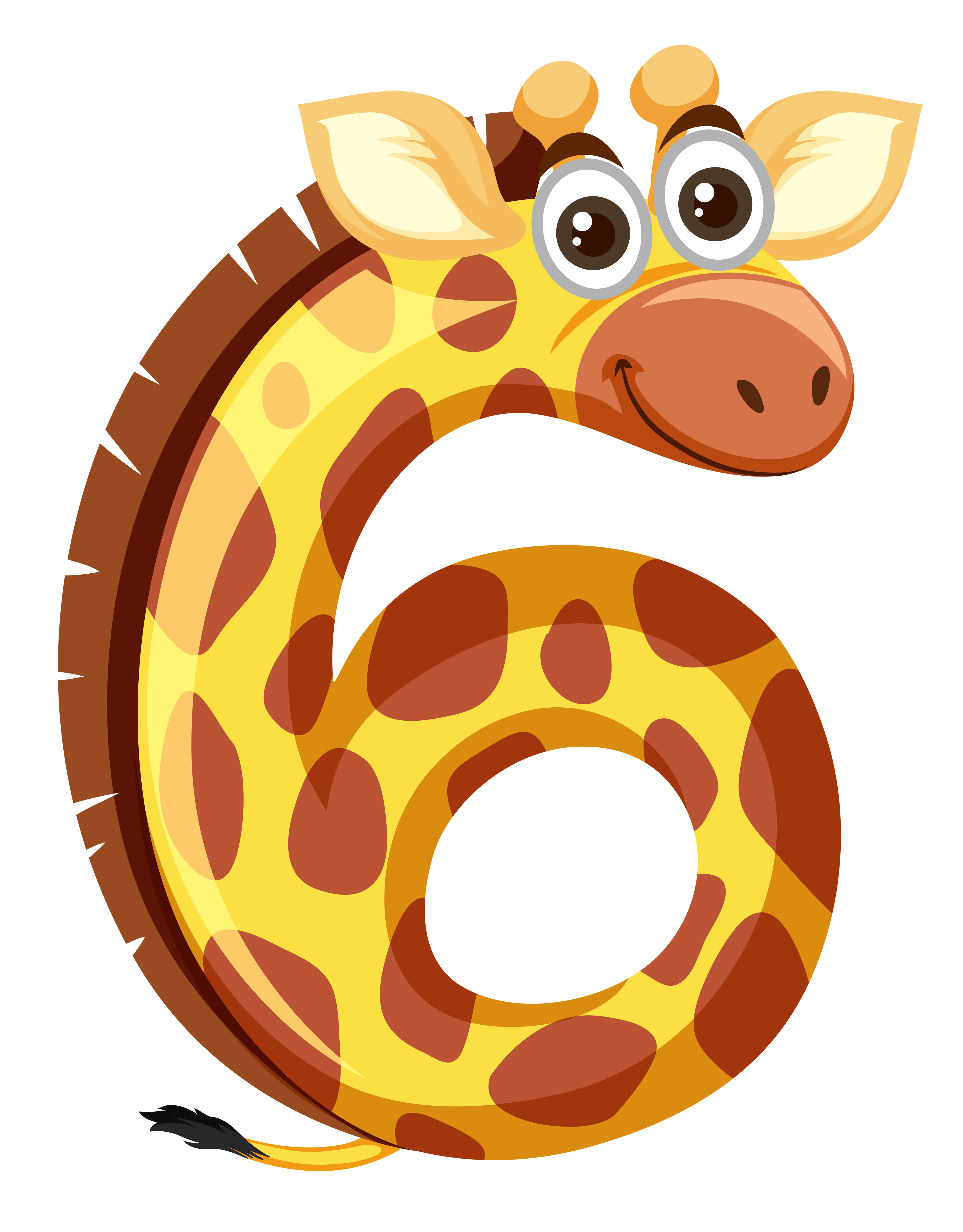 Animals With Numbers Clip Art