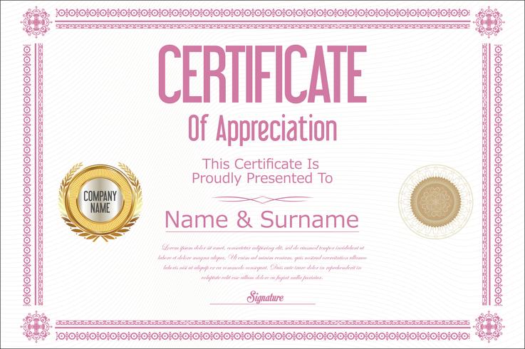 Certificate vector