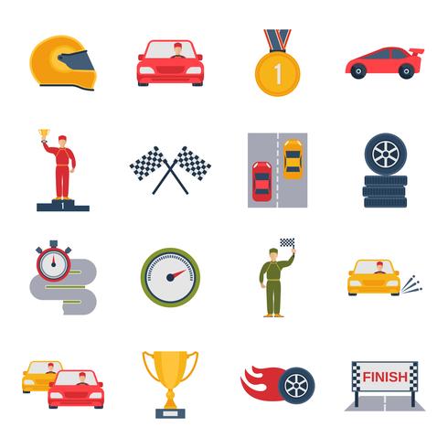 Auto Sport Icon Flat vector