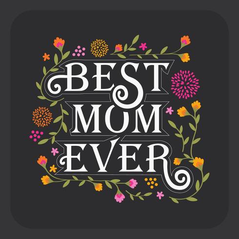 Mom Typography Vector