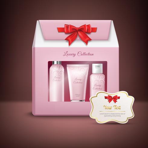 Cosmetics Gift Box vector