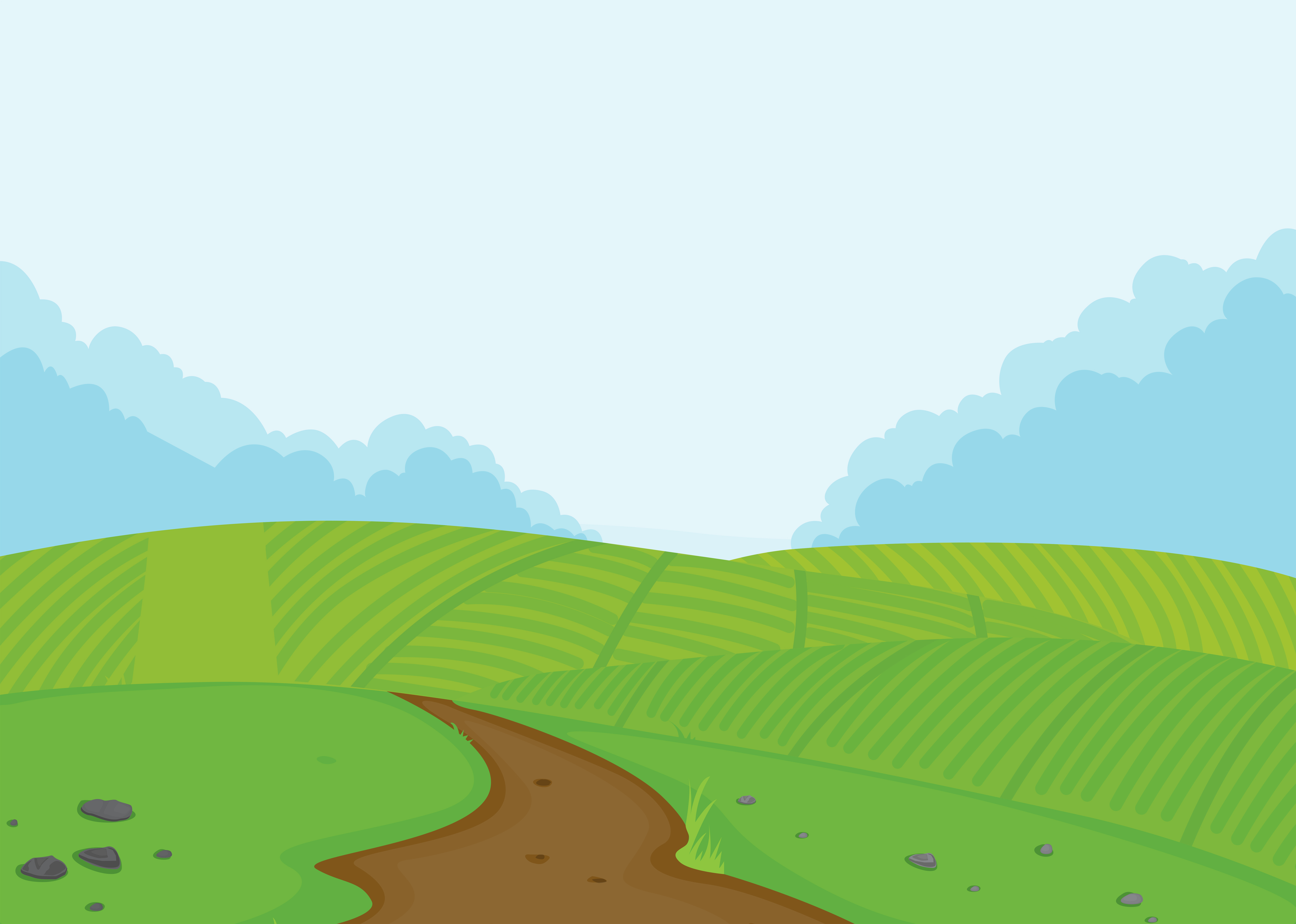 A Farmland Landscape Background 444923 Vector Art At Vecteezy