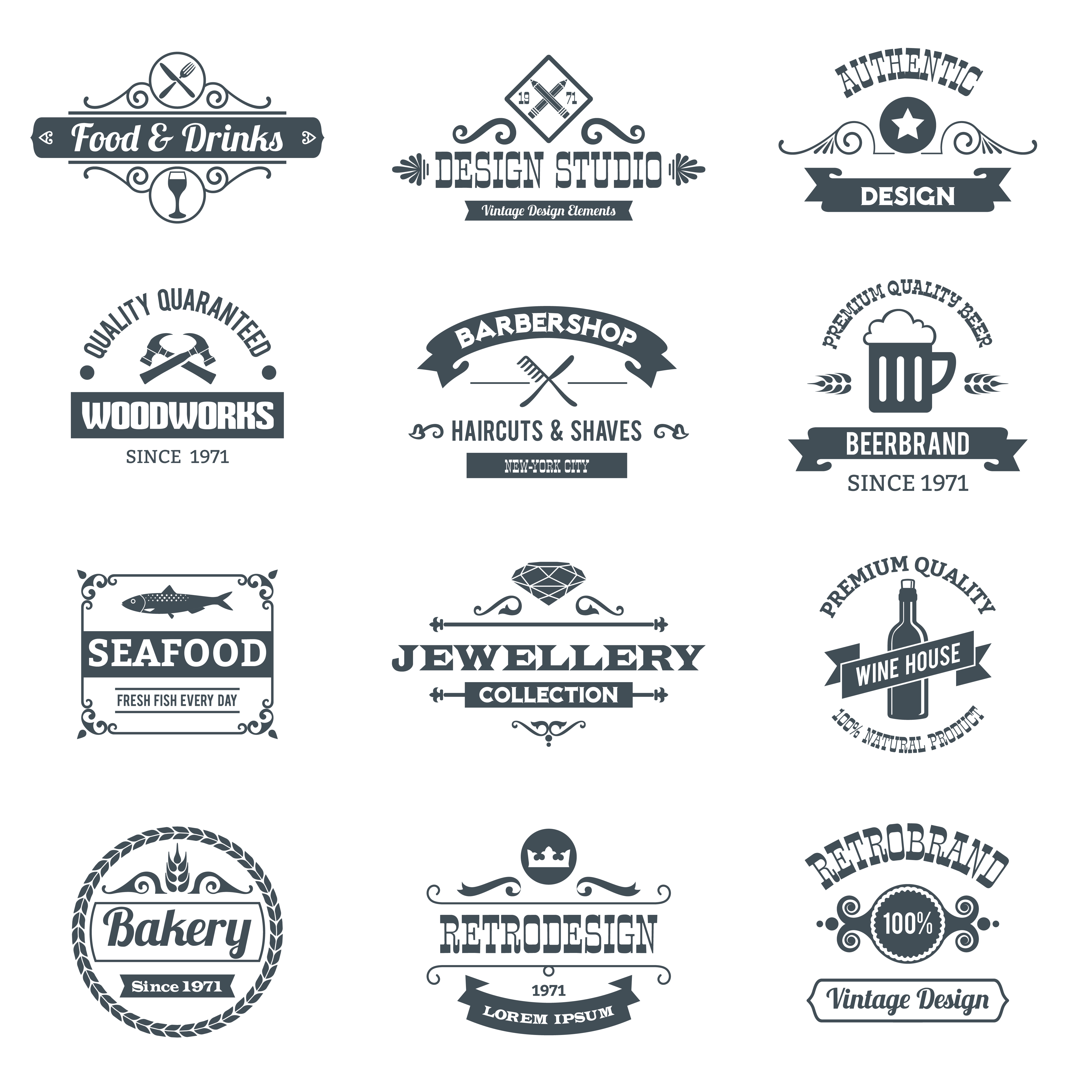 Vintage Brand Logos