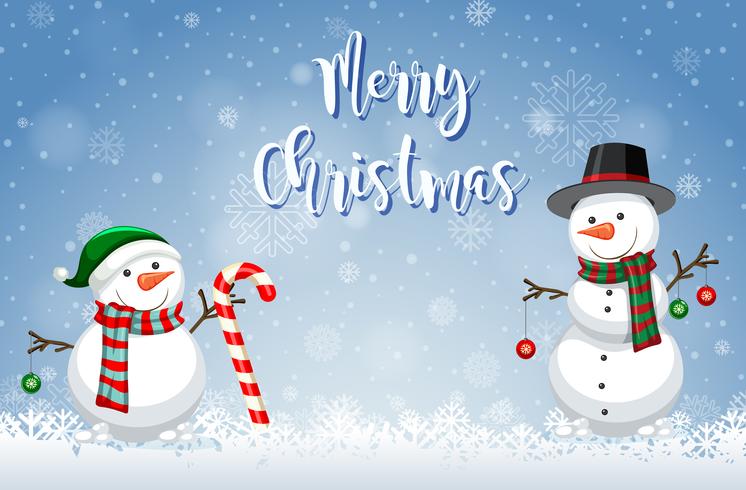 Merry christmas winter template vector