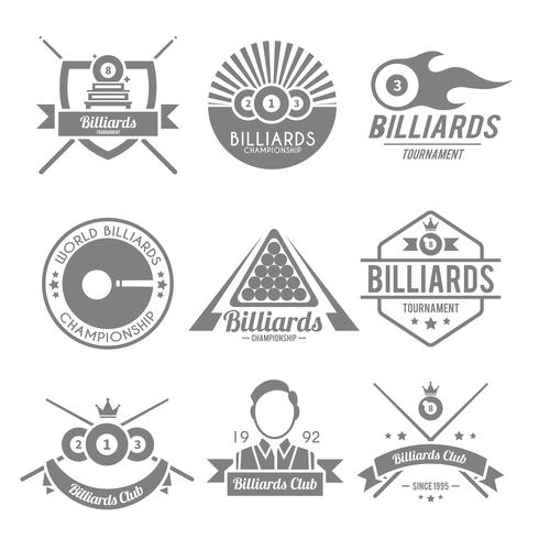 Billiards Black Label vector
