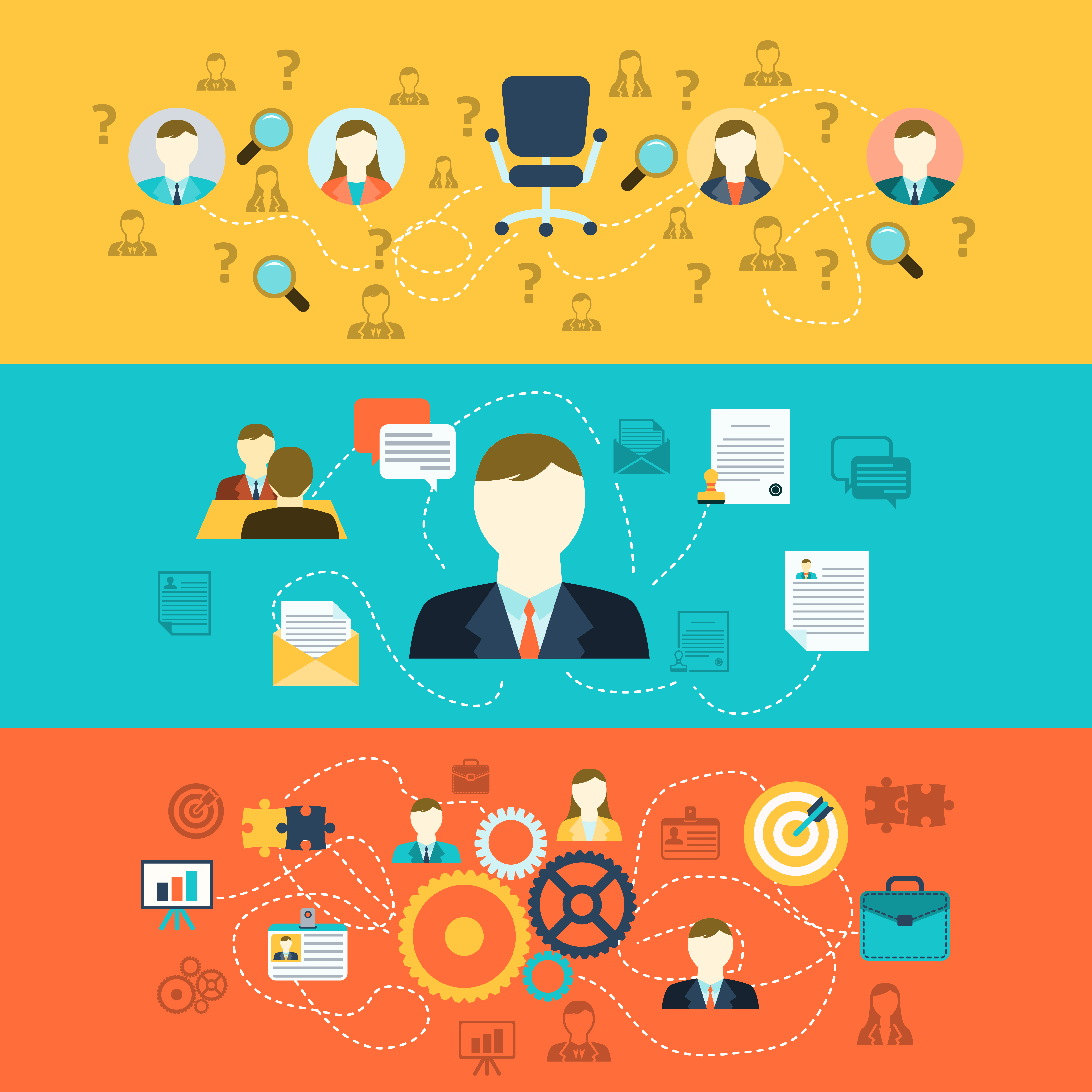 Human resources banners 445340 Download Free Vectors
