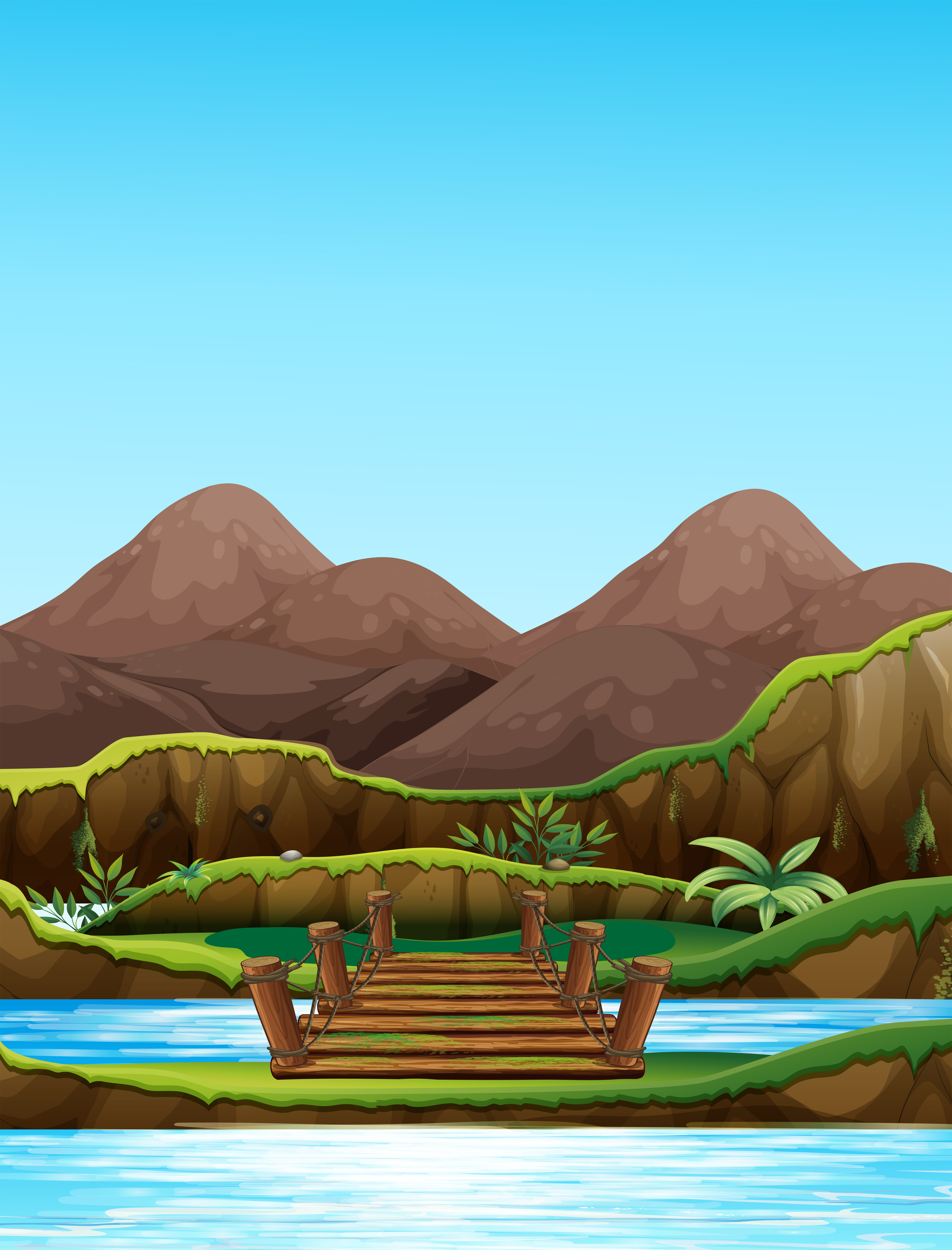Background Scene With Bridge Over The River Download Free Vectors Clipart Graphics Vector Art Background Scene With Bridge Over The River Download Free Vectors Clipart Graphics Vector Art