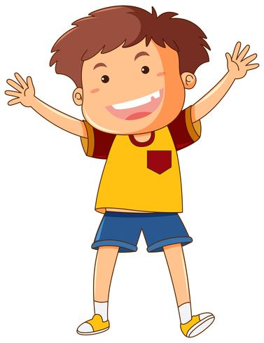 Boy with big smile vector