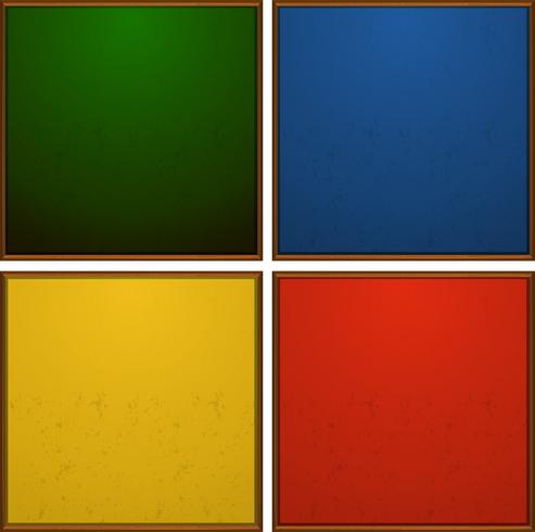 Frames in four colors vector