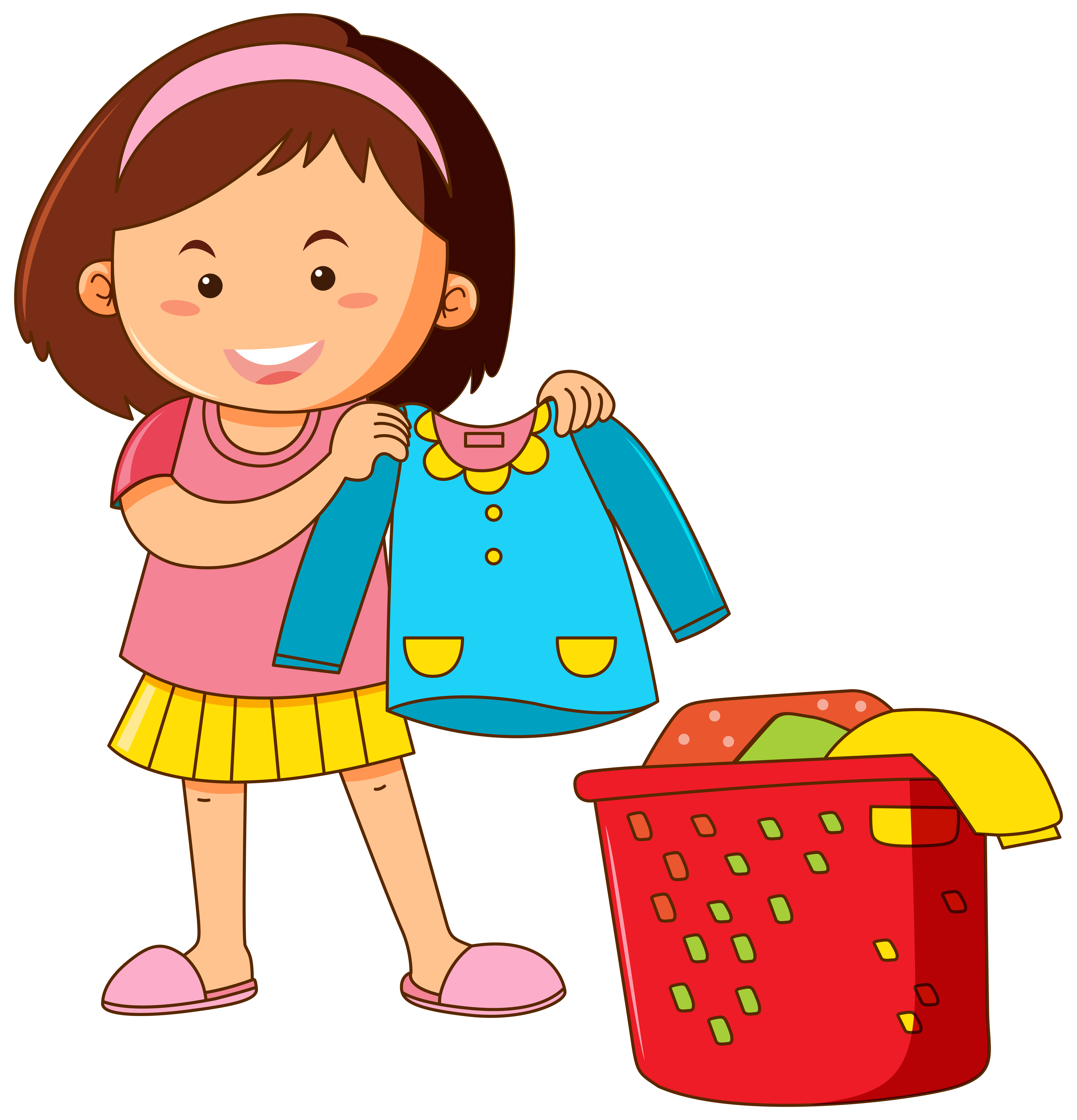 Put Away Laundry Clipart