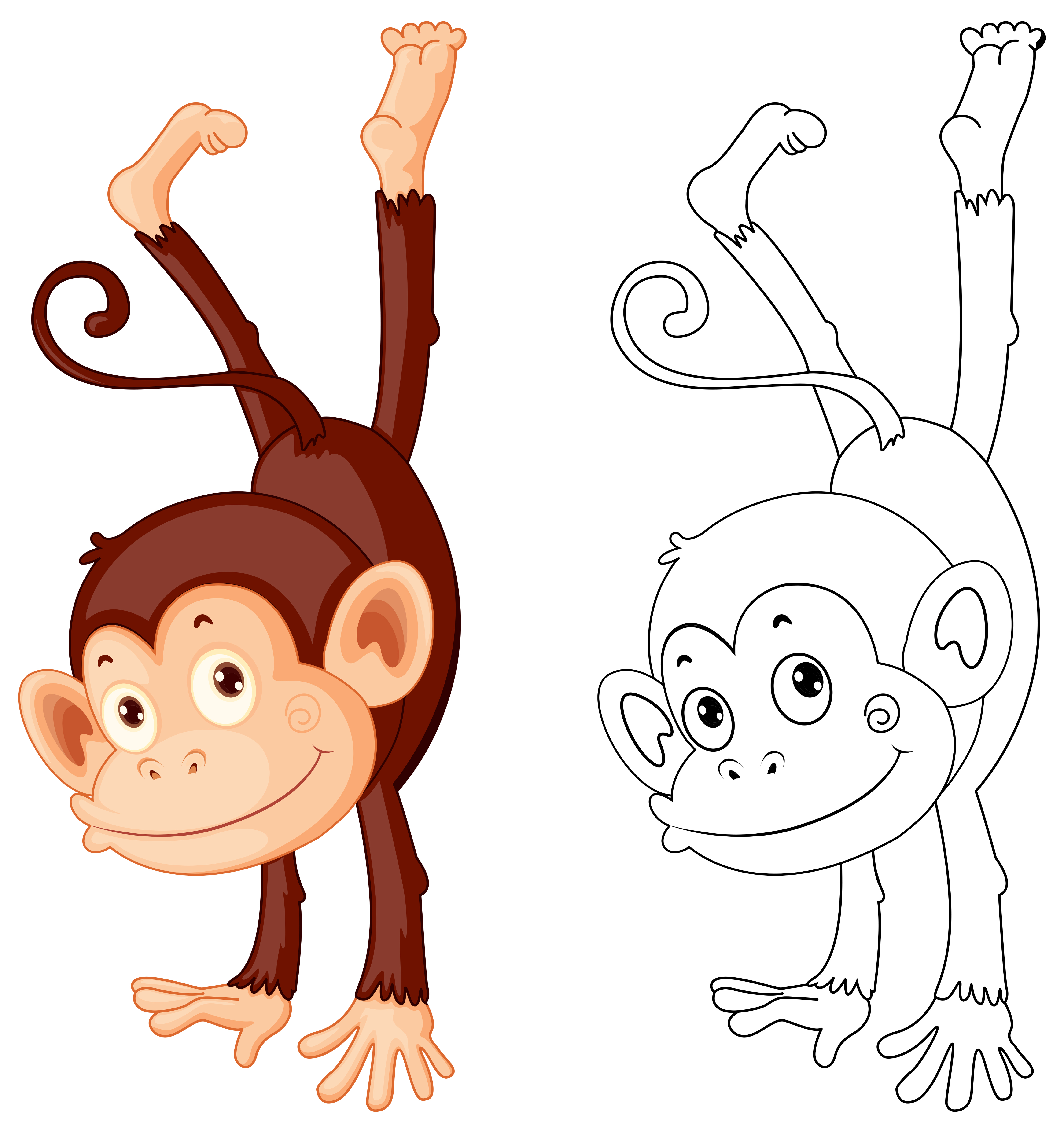 Free Free 256 Cute Monkey Svg Free SVG PNG EPS DXF File