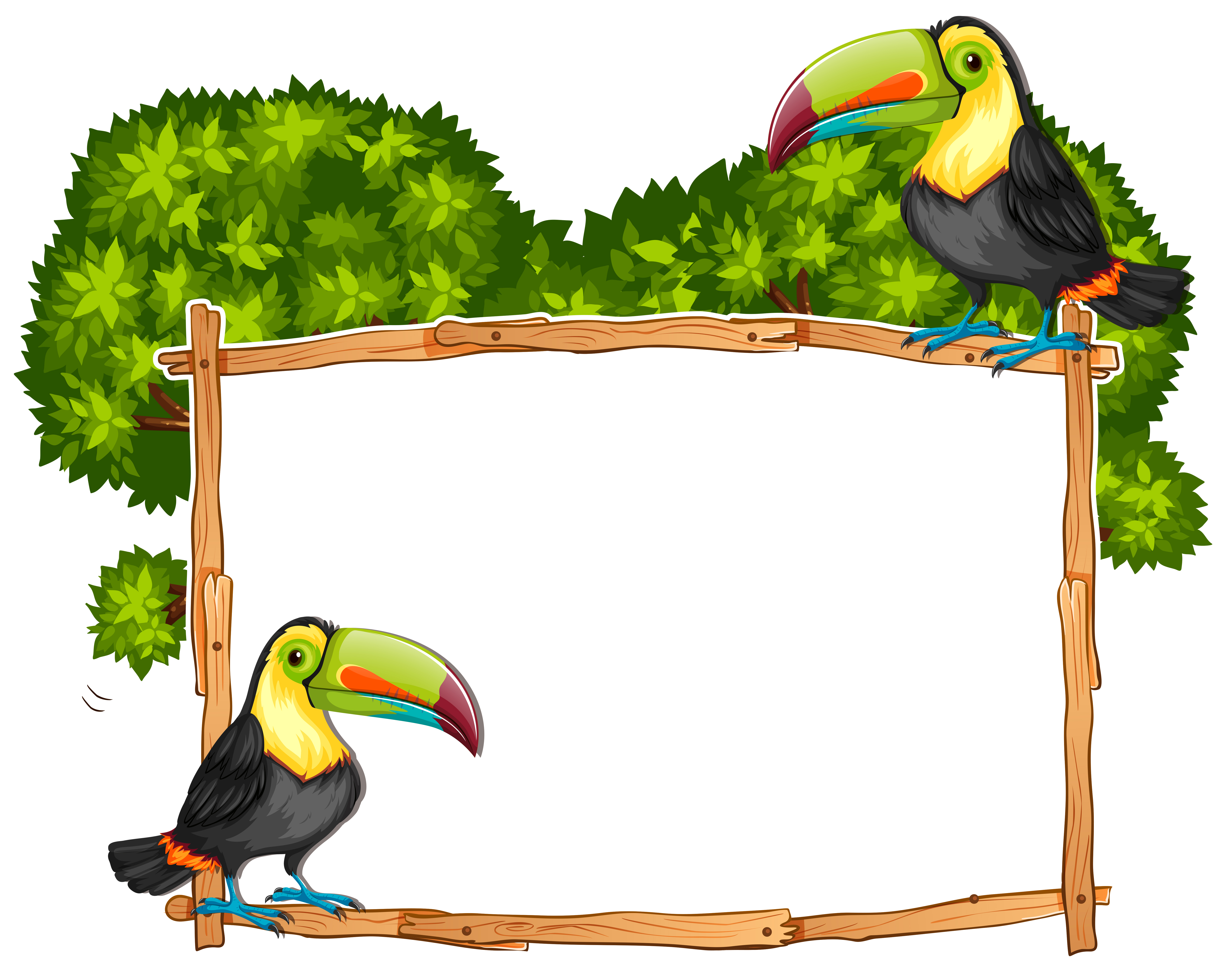 Border template with two toucan birds 446738 - Download ... Border template with two toucan birds 446738 - Download ...