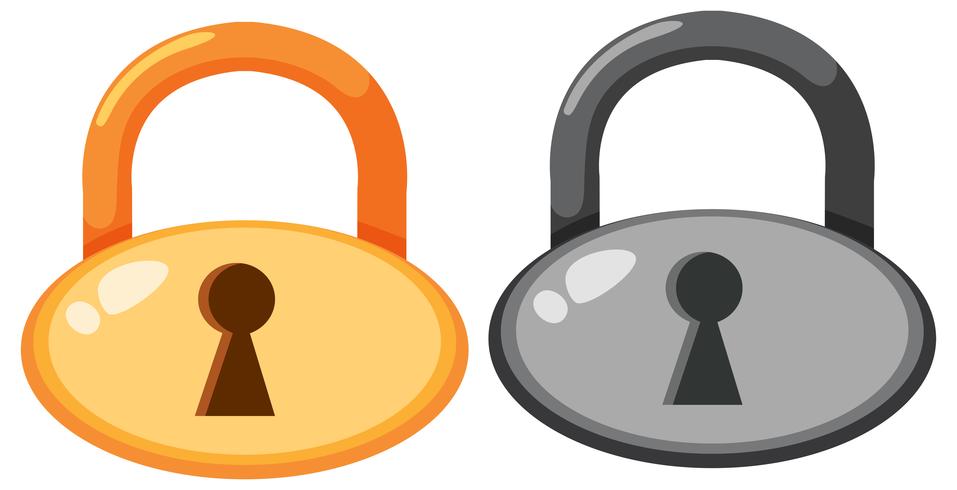 Set of lockpad icon vector