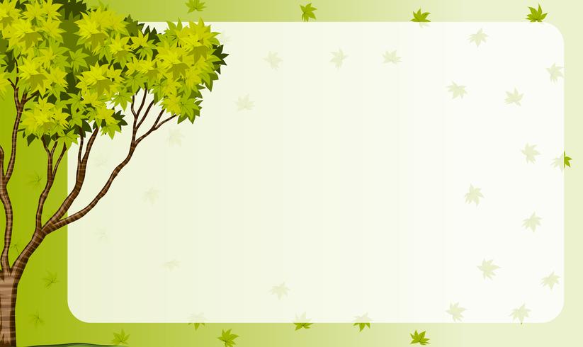Border frame with nature theme vector