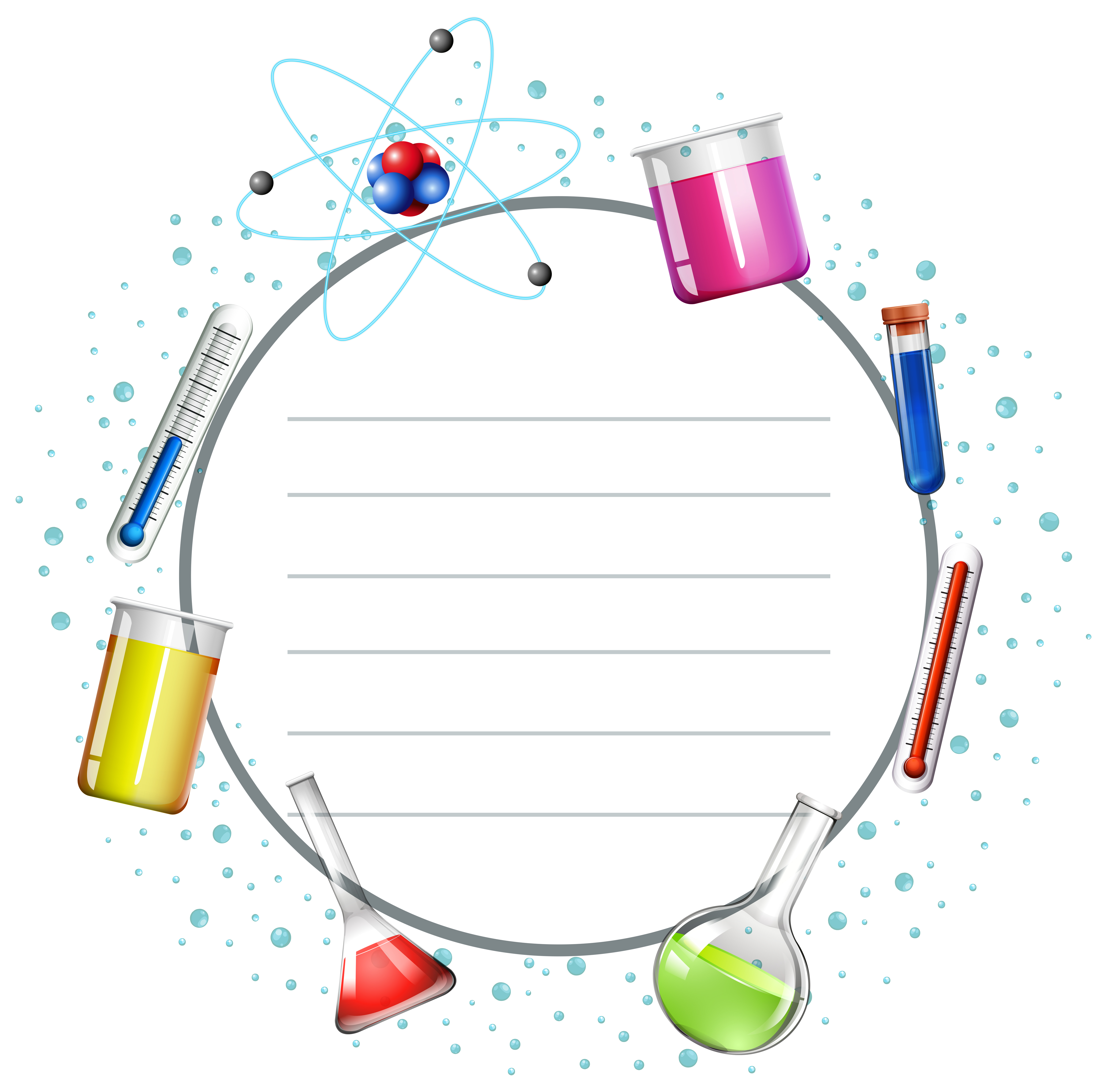 Border design with science equipments 446932 Vector Art at Vecteezy