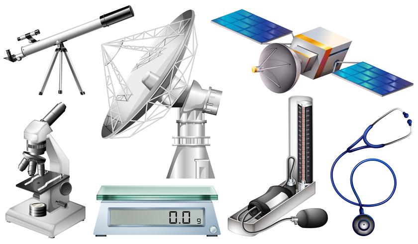 Different types of techonology devices vector