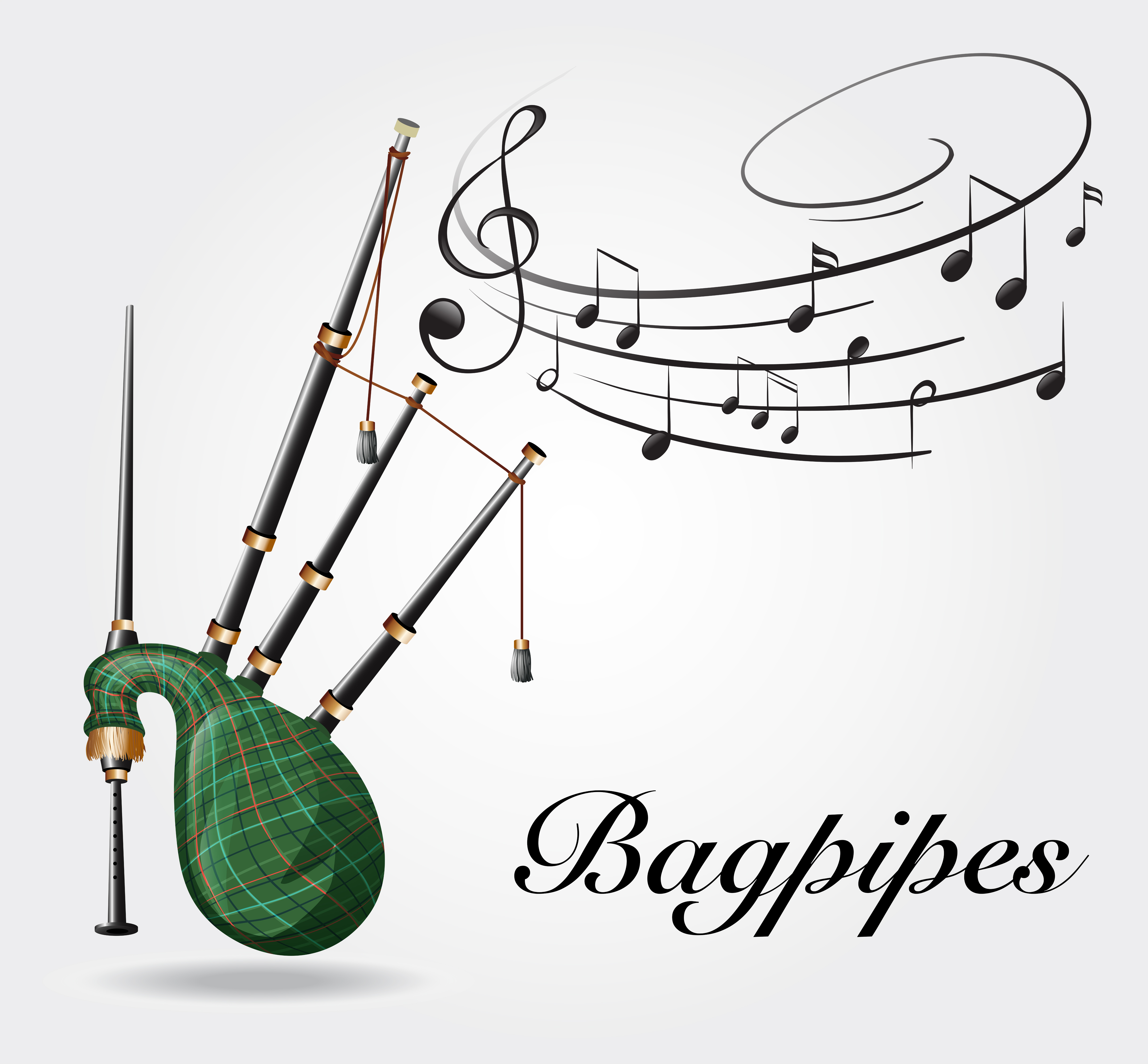 Font design with word bagpipes 447134 Vector Art at Vecteezy