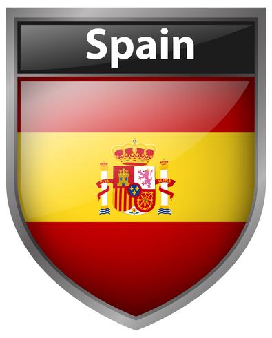 Icon design for flag of Spain vector