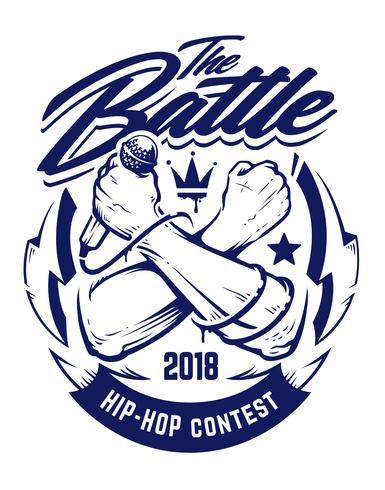 emblema de vector de hip-hop