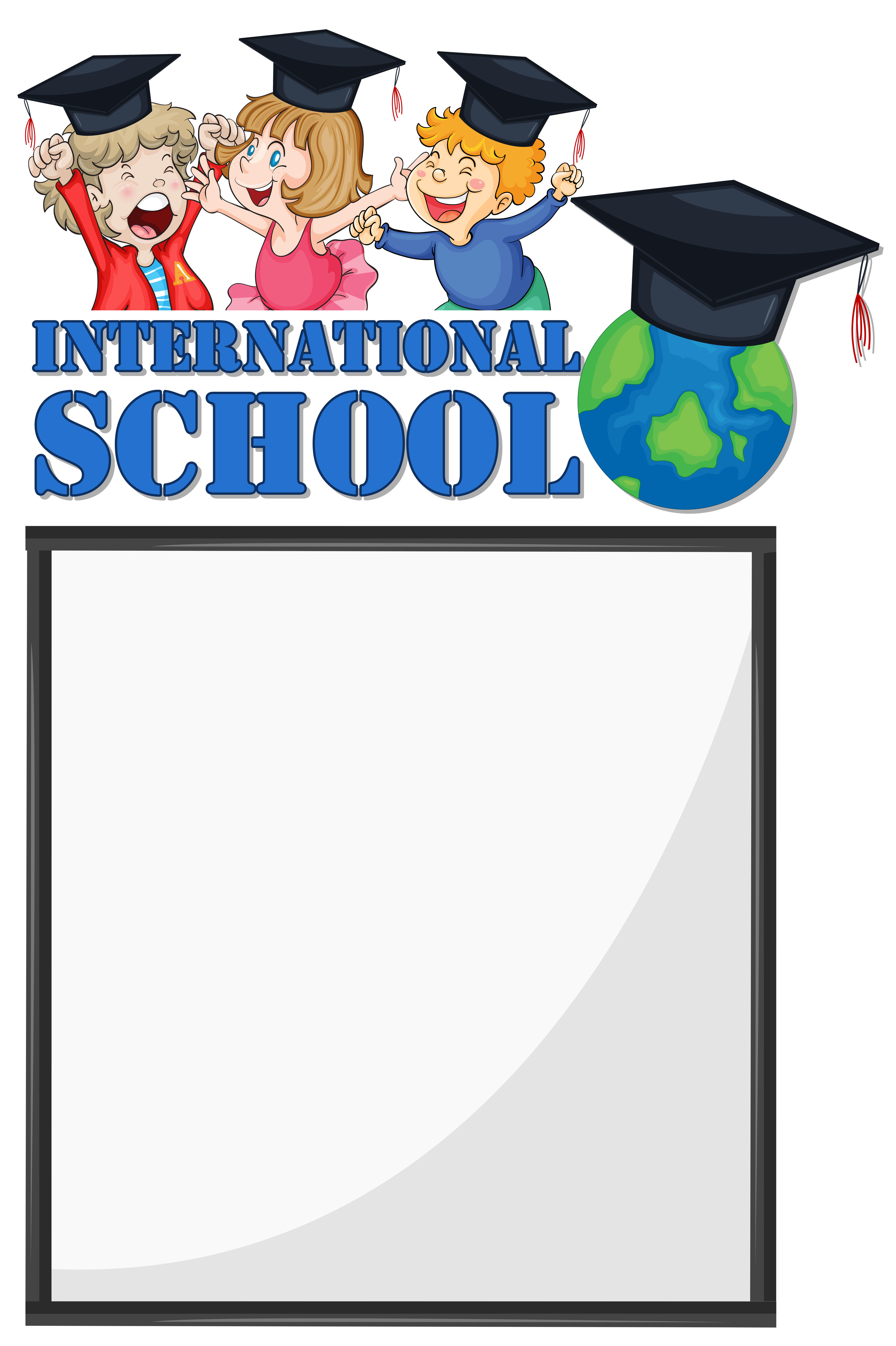 Download Border template with kids from international school ...