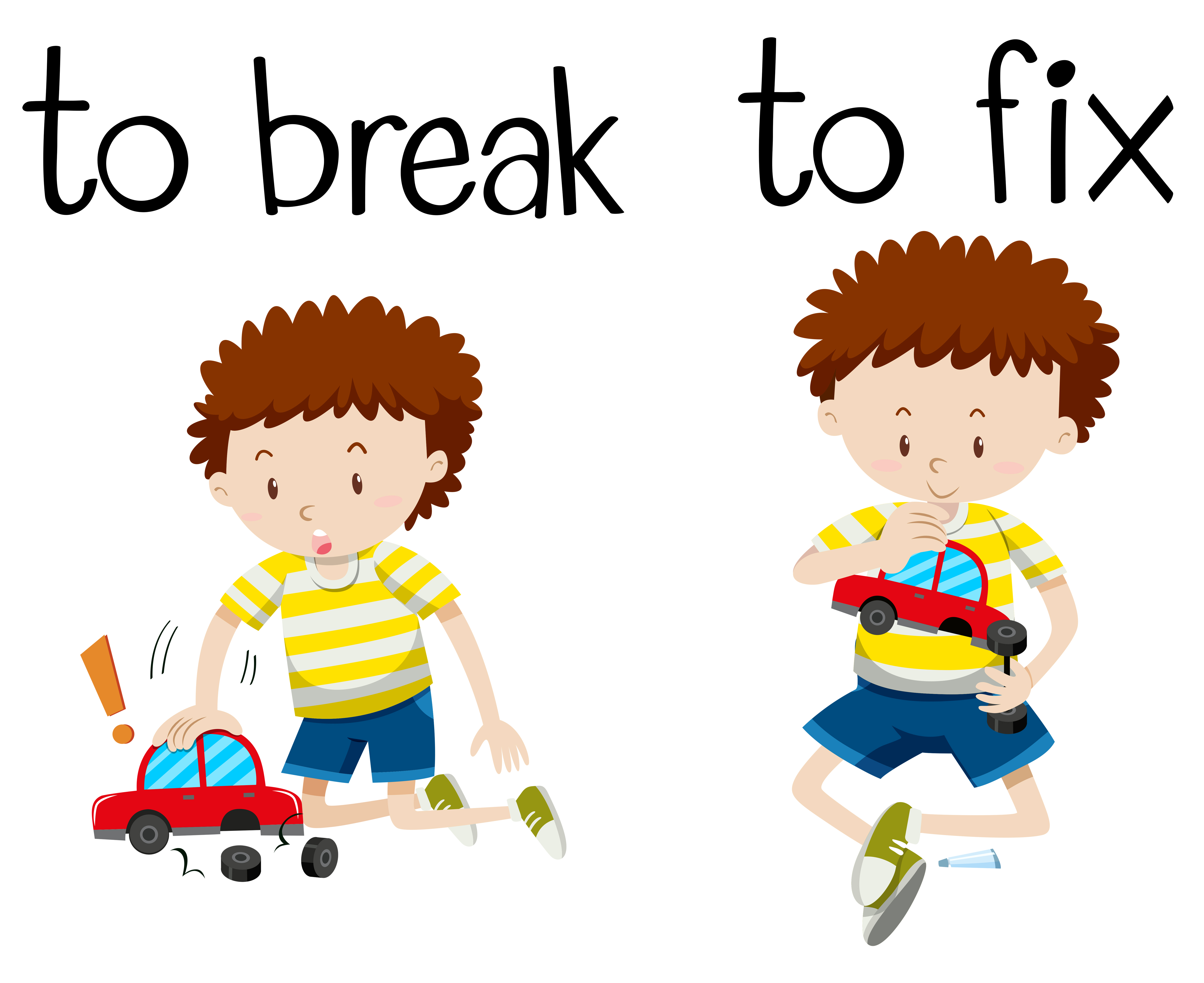 opposite-wordcard-for-break-and-fix-447493-vector-art-at-vecteezy
