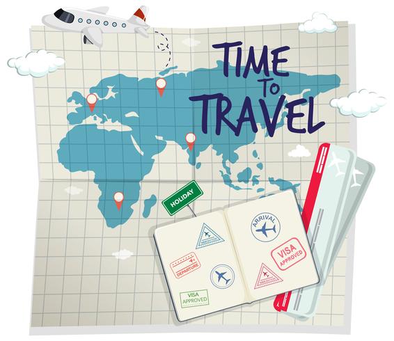 A time to travel template vector