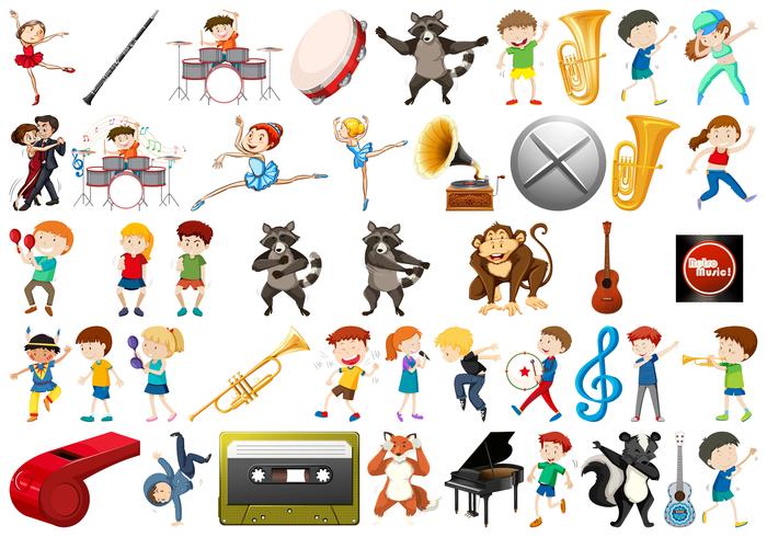 Set of music element vector