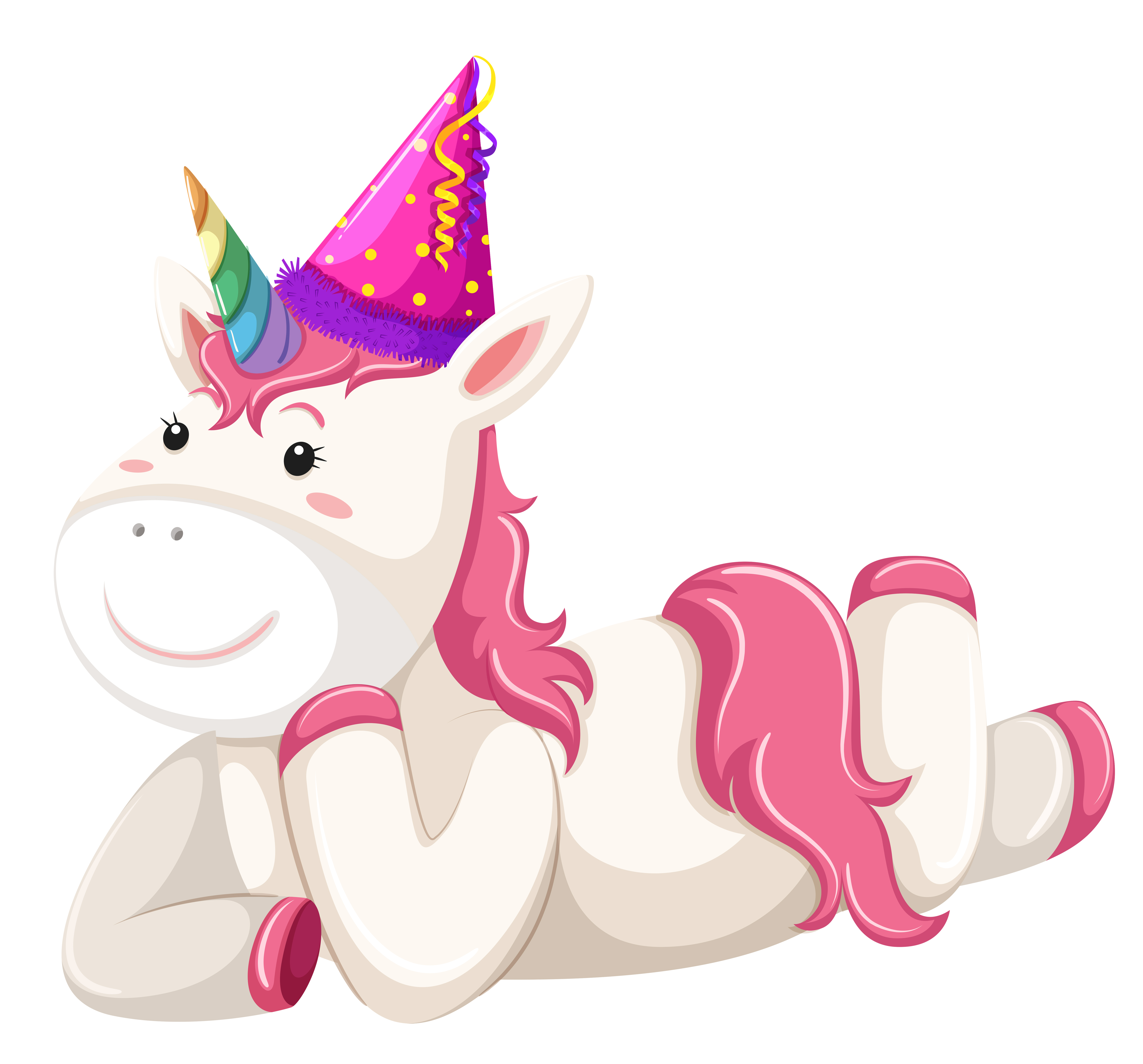 A unicorn character on white background 447692 Vector Art at Vecteezy