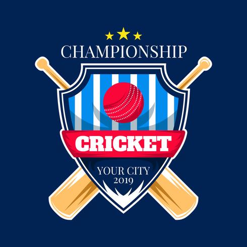 cricket championship vector