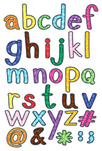 Alphabets vector