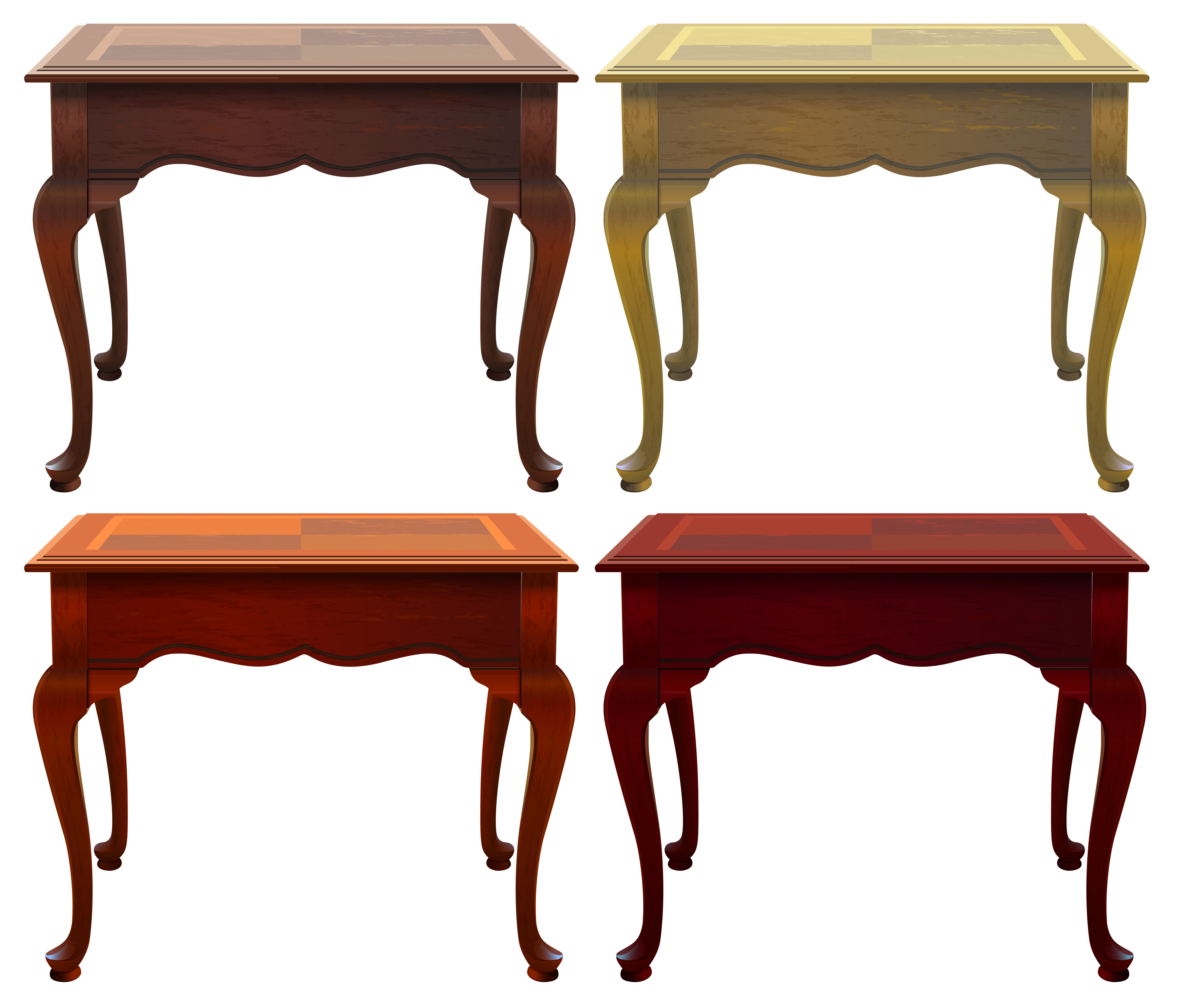 Four wooden tables 447943 Vector Art at Vecteezy