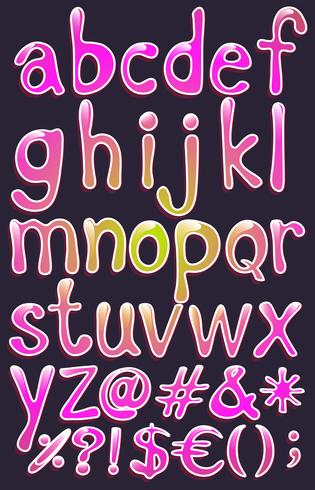 Alphabets vector