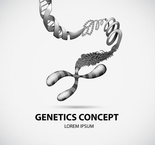 Genetics concept vector