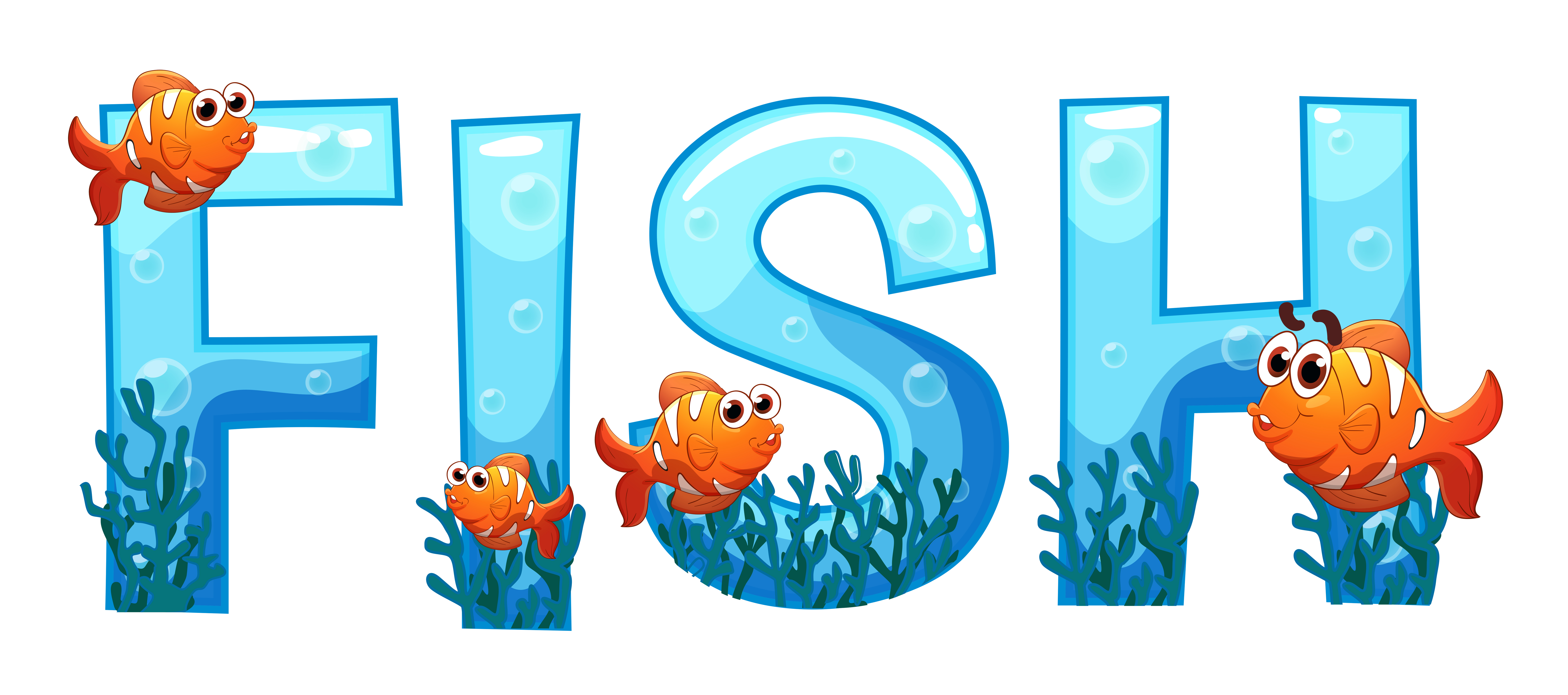 font-design-for-word-fish-448036-vector-art-at-vecteezy