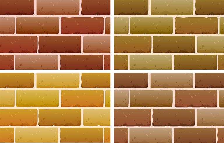 Brick designs vector