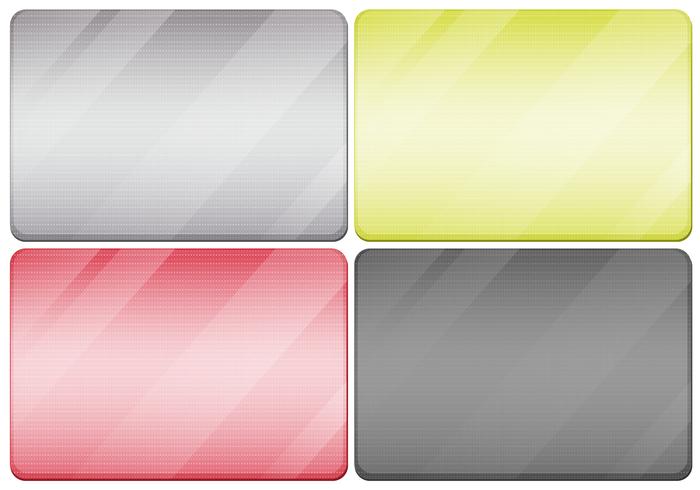 Metal textures in four colors vector