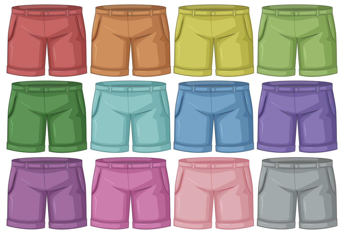 Set of different pants 448260 Vector Art at Vecteezy