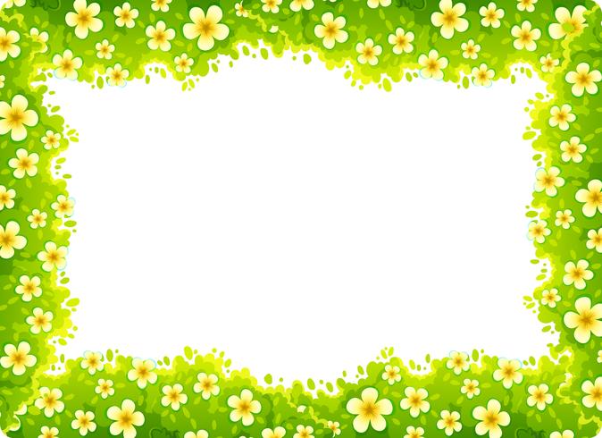 daisy nature frame concept vector