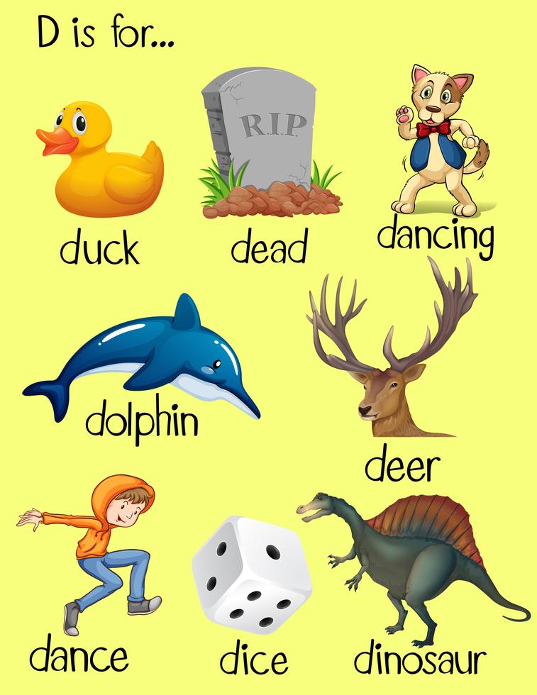 4 letter words that begin with d