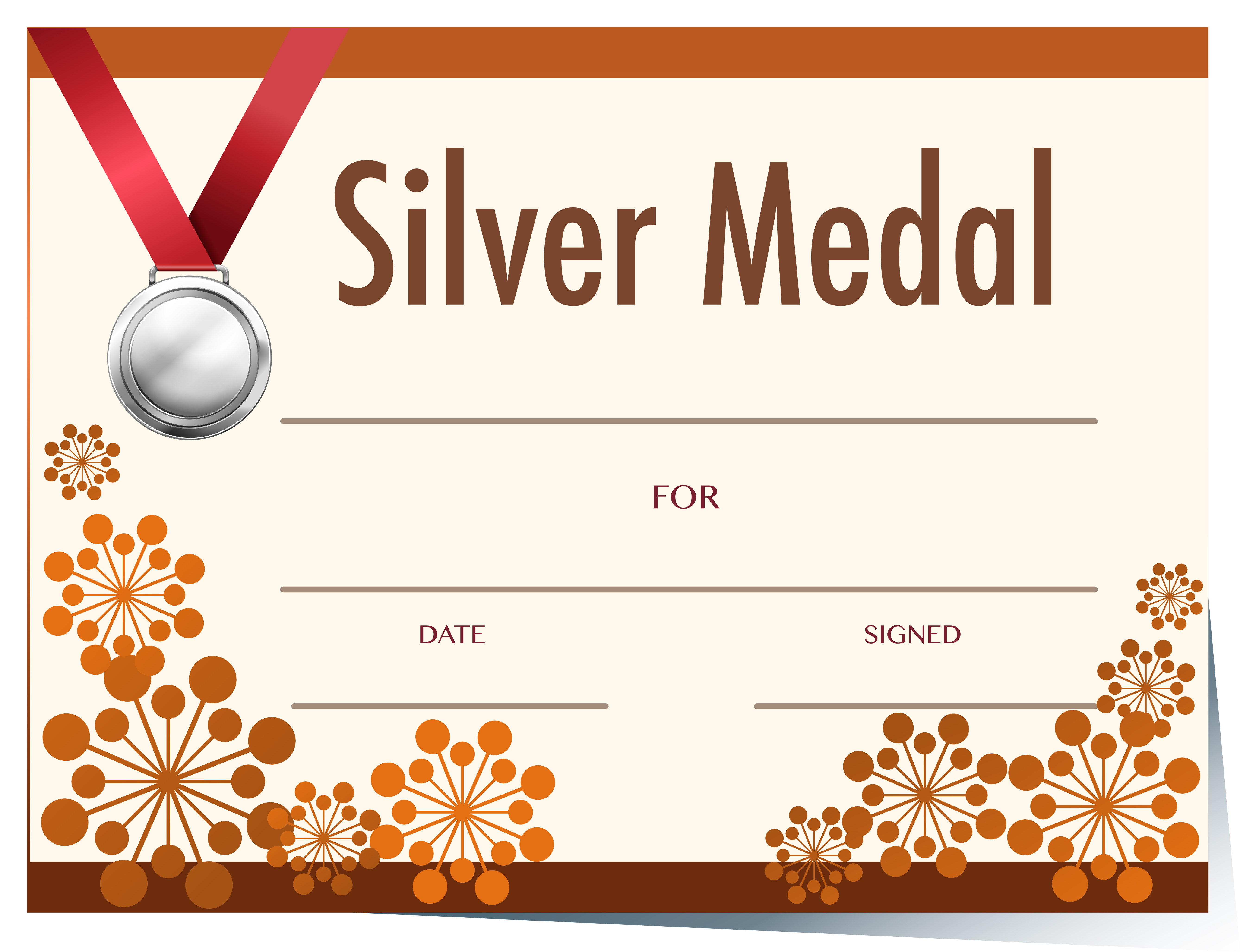 Certificate template with silver medal 448545 Vector Art at Vecteezy Certificate template with silver medal 448545 Vector Art at Vecteezy