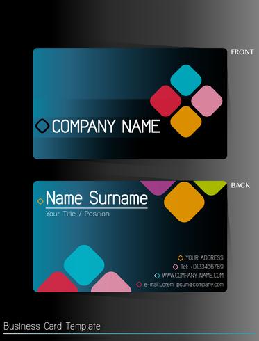 A business card template vector